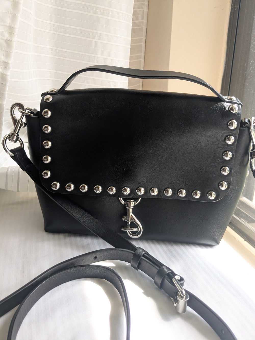 Rebecca Minkoff 'Blythe' Black Studded Crossbody